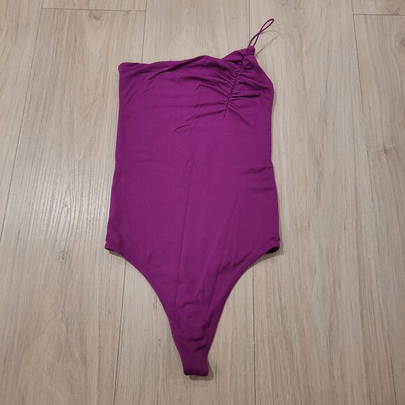 WILFRED FREE | Aritzia Conjure Asymmetrical One Shouler Bodysuit | Sz. XXS - Picture 2 of 6